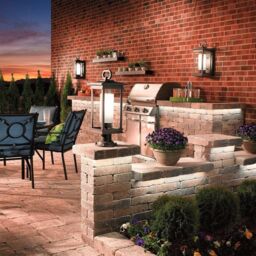 Netlighting South Hope 1 Light Medium Outdoor Wall Lantern Bronze IP44 E27 - thumbnail 2