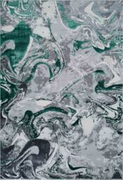 Desire Rugs Solarius Modern Abstract Area Rug - Stylish Abstract Patterns for Trendy Homes in Aqua - Size: 160 cm x 230 cm - thumbnail 2
