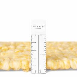 THE RUGS Ted Baker Portobello Handwoven Soft Plain Living Room Rug in Yellow - Size: 200 cm x 290 cm - thumbnail 5