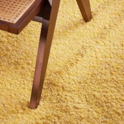 THE RUGS Ted Baker Portobello Handwoven Soft Plain Living Room Rug in Yellow - Size: 200 cm x 290 cm - thumbnail 7