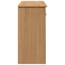 Berkfield Home Sideboard with Drawers Panama 93x40x80 cm Solid Wood Pine in Brown - Size: 93 x 40 x 80 cm - thumbnail 6