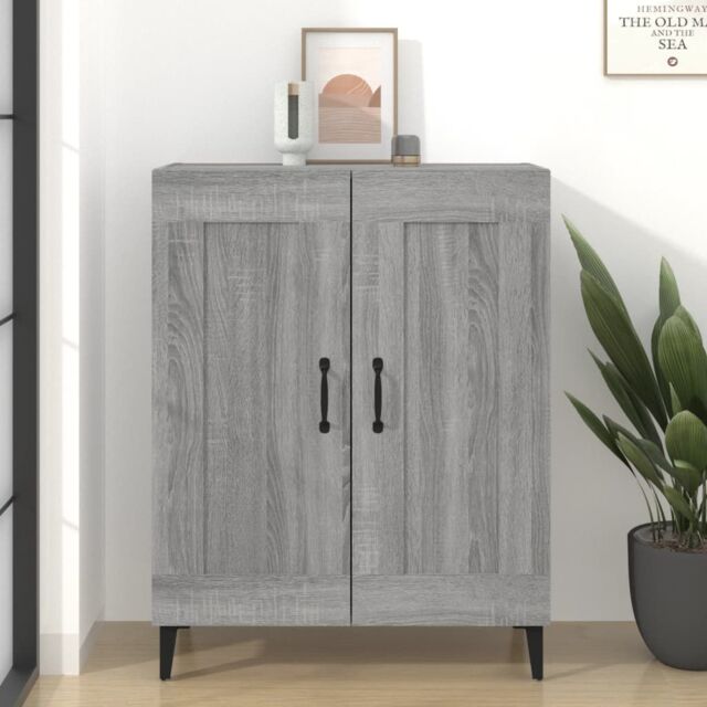 Berkfield Home Sideboard Grey Sonoma 69.5x34x90 cm Engineered Wood - image 1