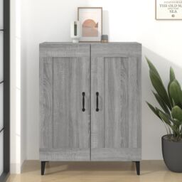 Berkfield Home Sideboard Grey Sonoma 69.5x34x90 cm Engineered Wood - thumbnail 1