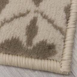 runrug Hallway Carpet Runner Rug - Soft & Comfy, 9mm - 'Mosaic' in Light Beige - Size: 60 cm x 180 cm - thumbnail 2