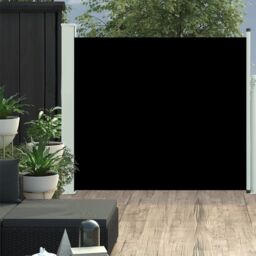 Berkfield Home Patio Retractable Side Awning 100x300 cm Black - thumbnail 1