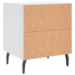 Berkfield Home Bedside Cabinet White 40x35x47.5 cm Engineered Wood - thumbnail 8