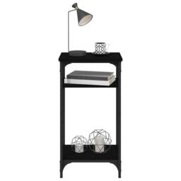Berkfield Home Side Table Black 40x30x75 cm Engineered Wood - Size: 40 x 30 x 75 cm - thumbnail 5