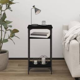Berkfield Home Side Table Black 40x30x75 cm Engineered Wood - Size: 40 x 30 x 75 cm