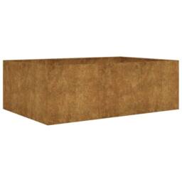 Berkfield Home Garden Raised Bed 120x80x40 cm Corten Steel in Brown - Size: 120 x 80 x 40 cm - thumbnail 2