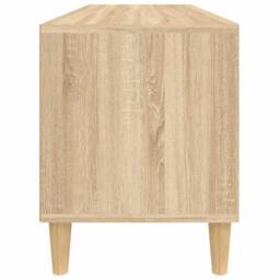 Berkfield Home TV Cabinet Sonoma Oak 100x34.5x44.5 cm Engineered Wood in Light Tan - thumbnail 7