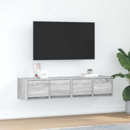 Berkfield Home TV Cabinets 2 pcs Grey Sonoma 60x31x25.5 cm Engineered Wood - thumbnail 1