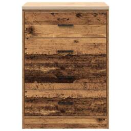 Berkfield Home Garage Storage Cabinet Old Wood 60x51x85 cm Solid Wood Pine in Brown - Size: 60 x 51 x 85 cm - thumbnail 6
