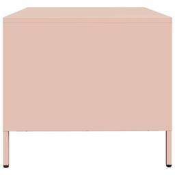 Berkfield Home Sturdy Coffee Table Pink 68.5x50x43.5 cm Cold-rolled Steel - thumbnail 7