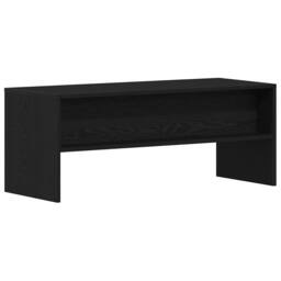 Berkfield Home TV Cabinet Black Oak 100x40x40 cm Engineered Wood - Size: 100 x 40 x 40 cm - thumbnail 7
