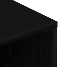 Berkfield Home TV Cabinet Black Oak 100x40x40 cm Engineered Wood - Size: 100 x 40 x 40 cm - thumbnail 8