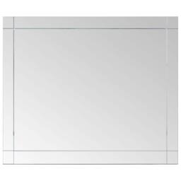 Berkfield Home Wall Mirror 80x60 cm Glass in Silver - thumbnail 1