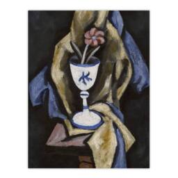 Artery8 Still Life No 15 Flower in Goblet Hartley Framed Wall Art Print in Grey - Size: A4 - thumbnail 3