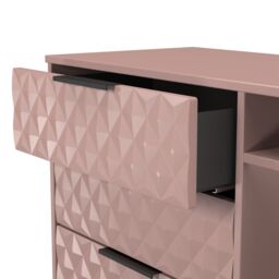 Ready Assembled 2 U Islay 3 Drawer TV Unit (Ready Assembled) in Dusty Pink - thumbnail 6