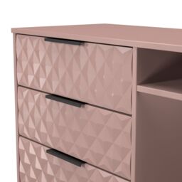 Ready Assembled 2 U Islay 3 Drawer TV Unit (Ready Assembled) in Dusty Pink - thumbnail 5