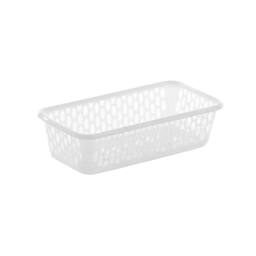 Leecroft 20cm Handy Basket White 10 x 20 x 5cm - Size: 10 x 20 x 5 cm - thumbnail 1