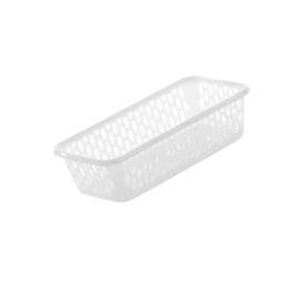 Leecroft 20cm Handy Basket White 10 x 20 x 5cm - Size: 10 x 20 x 5 cm - thumbnail 2