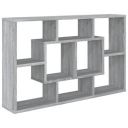 Berkfield Home Wall Shelf Grey Sonoma 85x16x52.5 cm Engineered Wood - thumbnail 3