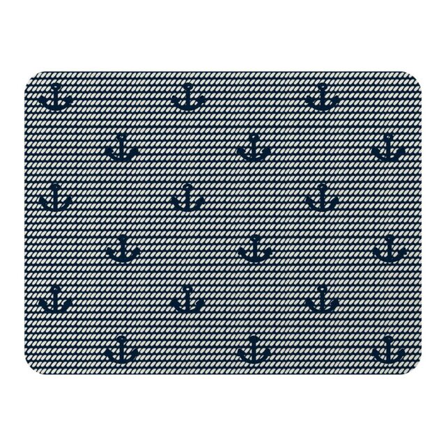 Benjamin Tate Design Anchors On Rope Pattern Blanket in Natural - Size: 120 cm x 150 cm - image 1