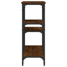 Berkfield Home Console Table Brown Oak 102x29x75 cm Engineered Wood - Size: 102 x 29 x 75 cm - thumbnail 5