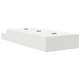 Berkfield Home Storage Bed Frame White Engineered wood 80 x 200 cm Storage - Size: Small Single - thumbnail 7