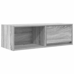 Berkfield Home TV Cabinet Grey Sonoma 80x31x25.5 cm Engineered Wood - thumbnail 2