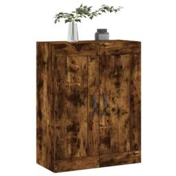 Berkfield Home Wall Mounted Cabinet Smoked Oak 69.5x34x90 cm Engineered Wood in Brown - thumbnail 4