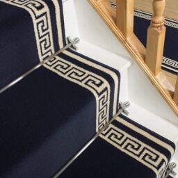 runrug Stair Runner Carpet for Staircases - Soft & Comfy, 9mm - 'Key' in Blue - Size: 60 cm x 570 cm - thumbnail 5