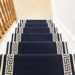 runrug Stair Runner Carpet for Staircases - Soft & Comfy, 9mm - 'Key' in Blue - Size: 60 cm x 570 cm - thumbnail 3
