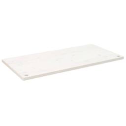 Berkfield Home Desk Top White 100x50x2.5 cm Solid Wood Pine