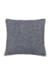 Murmur 'Ennis' Wool Cushion in Navy - Size: 45 cm x 45 cm