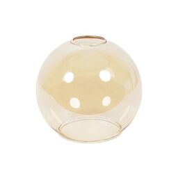 ValueLights Bellamy Easy Fit Amber Glass Shade with LED Warm White Bulb - Size: 6 inches - thumbnail 2