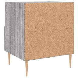 Berkfield Home Bedside Cabinet Grey Sonoma 40x35x47.5 cm Engineered Wood - thumbnail 6