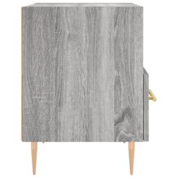 Berkfield Home Bedside Cabinet Grey Sonoma 40x35x47.5 cm Engineered Wood - thumbnail 5