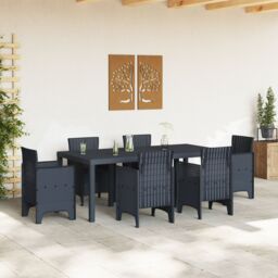 Berkfield Home Garden Table Anthracite 200x100x73 cm Poly Rattan - Size: 200 x 100 x 73 cm - thumbnail 3