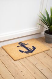 Orsina Sailor Coir Doormat in Natural - Size: 100 cm diameter - thumbnail 2