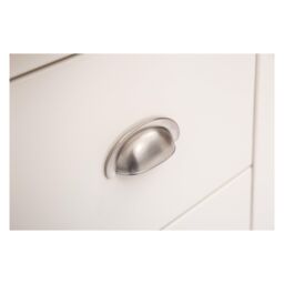 Cabinet Bits Tropea 3 Drawer Dressing Table Set Chrome Cup Handle in Off-White - thumbnail 5