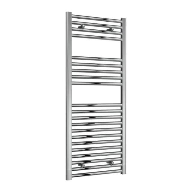 Bathroom Kingdom Diva Chrome Straight Heated Towel Rail 1200x500 in Silver - image 1