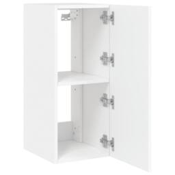 Berkfield Home TV Wall Cabinet with LED Lights White 30.5x35x70 cm - thumbnail 8