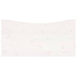 Berkfield Home Desk Top White 110x55x2.5 cm Solid Wood Pine - thumbnail 5