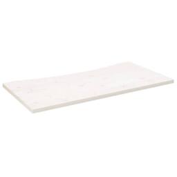 Berkfield Home Desk Top White 110x55x2.5 cm Solid Wood Pine - thumbnail 1