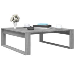 Berkfield Home Coffee Table Grey Sonoma 100x100x35 cm Engineered Wood - Size: 100 x 100 x 35 cm - thumbnail 4