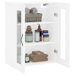 Berkfield Home Wall Mounted Cabinet White 69.5x34x90 cm Engineered Wood - thumbnail 5