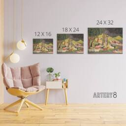 "Artery8 Krishna Summoning Cows 18th Century India Canvas Wall Art Print - Size: W18"" x H24""" - thumbnail 4
