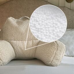 icon Cuddle Cushion & Kids Kingston Teddy Berber Classic Bean Bag in Natural - thumbnail 7
