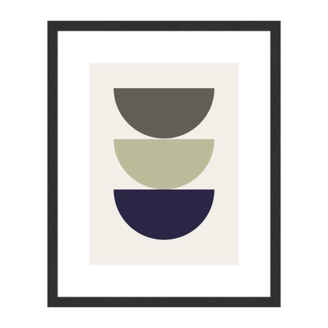 nielsen Velino Picture Frame 40x50cm - Glass Front & Abstract Poster Print in Black - Size: 40x50 cm - image 1